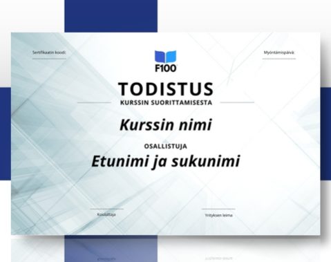 Šablóna certifikátu f100 online kurzov vo fínčine_s